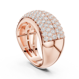 Gold Ring DDLR-316, Rose Gold, view 1