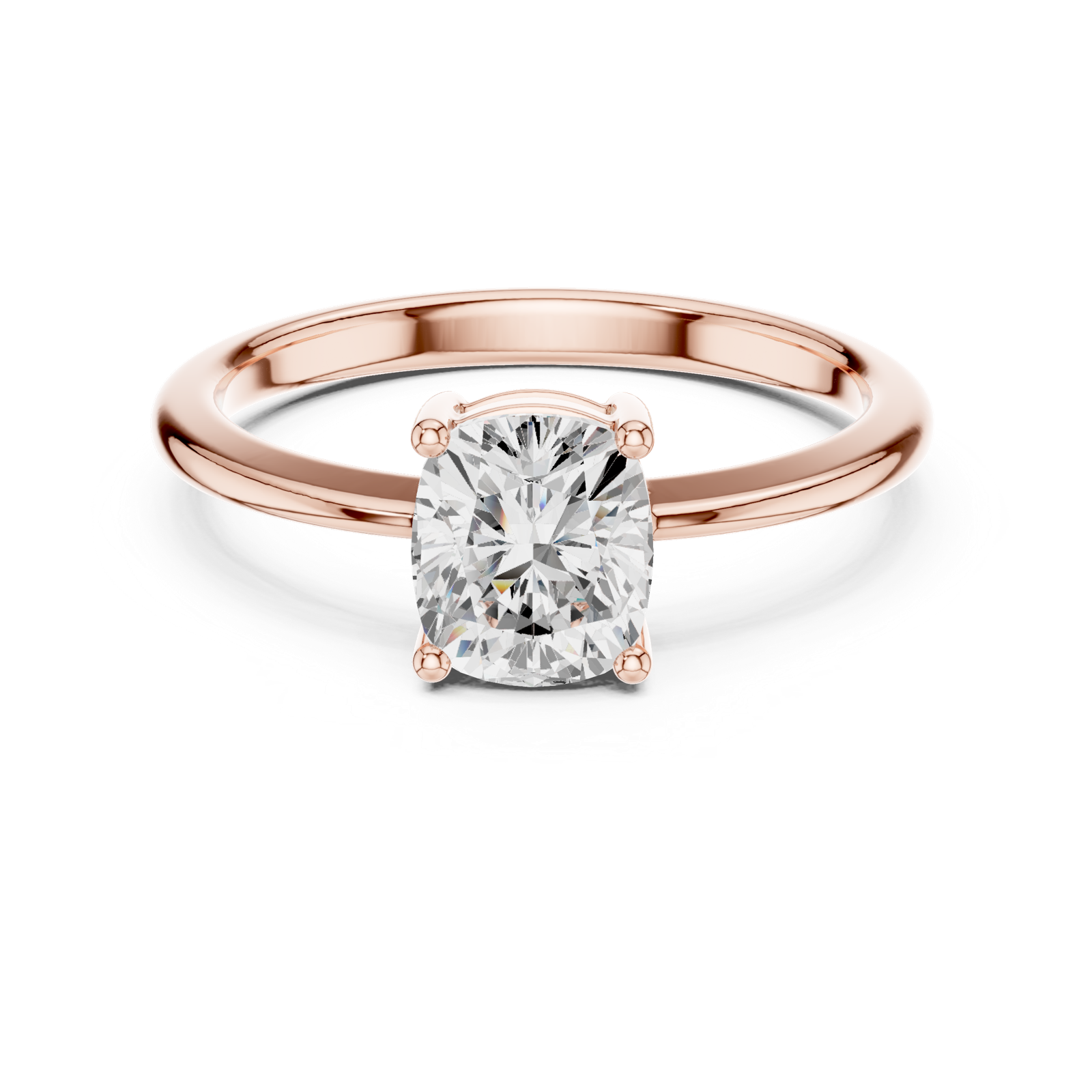 Gold Ring DDLR-501, Rose Gold, view 4