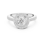 Gold Ring DDLR-668, White Gold, view 4