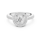 Gold Ring DDLR-668, White Gold, view 4