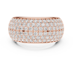 Gold Ring DDLR-316, Rose Gold, view 4