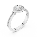 Gold Ring LR-0332, White Gold, view 2