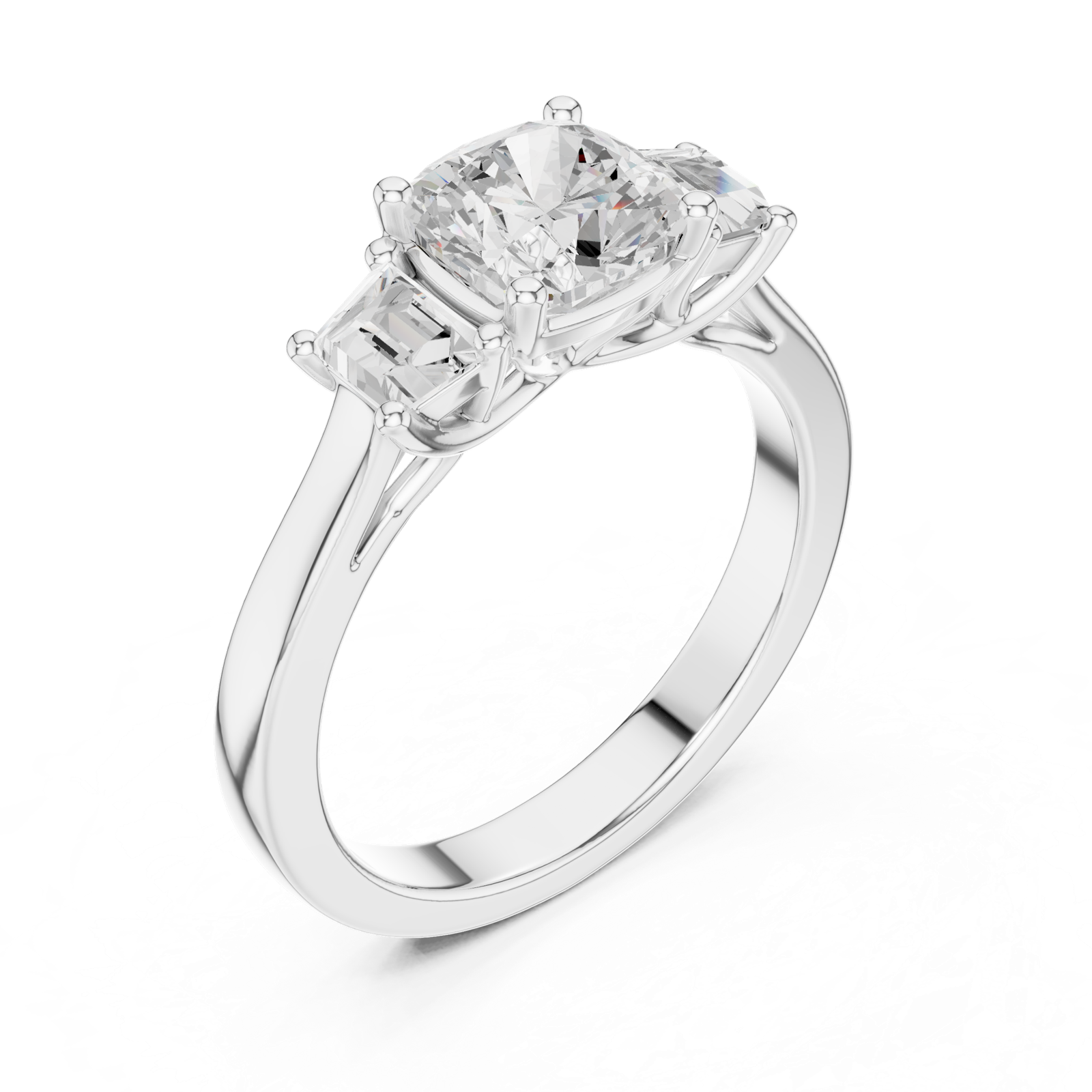 Gold Ring DDLR-265, White Gold, view 2