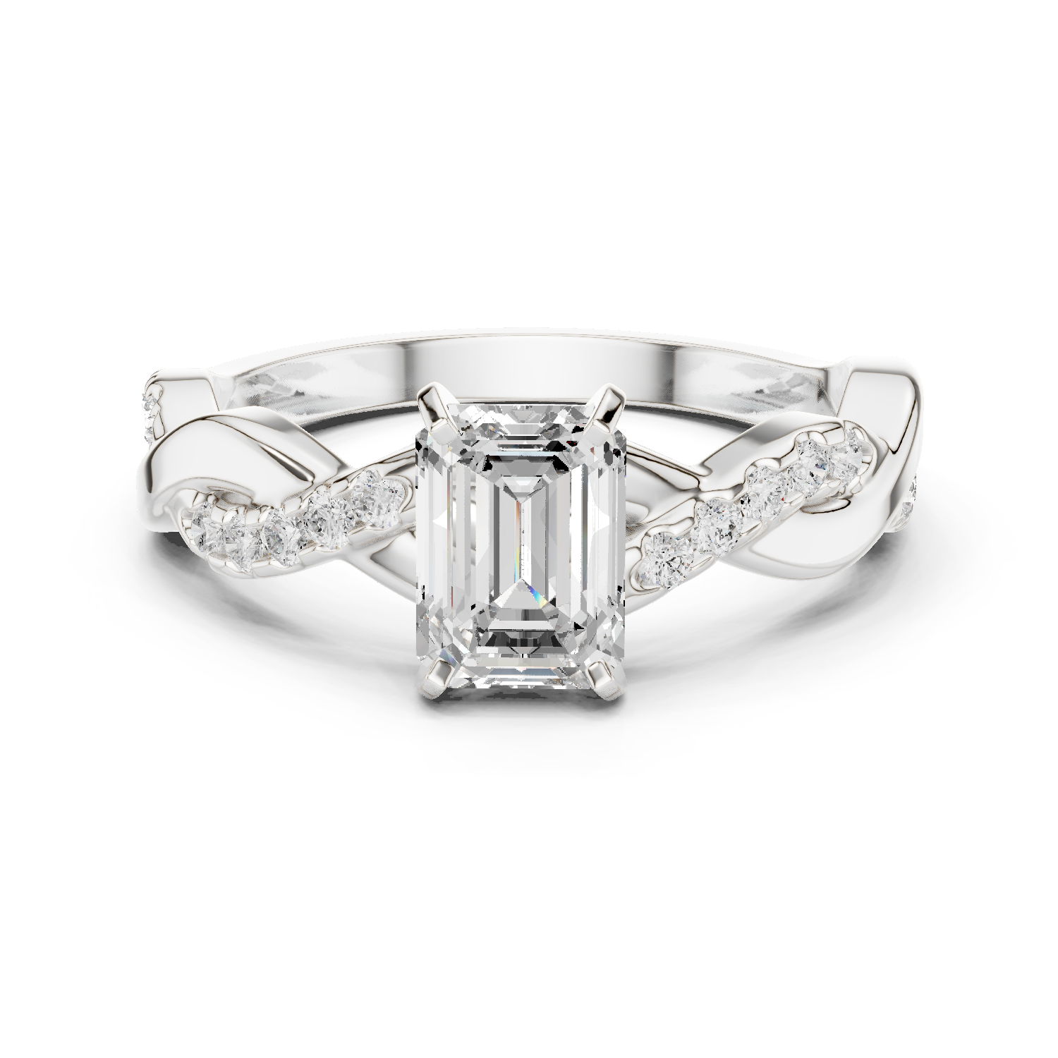 Gold Ring DDLR-1071, White Gold