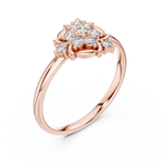 Gold Ring Ledis Ring, Rose Gold, view 2