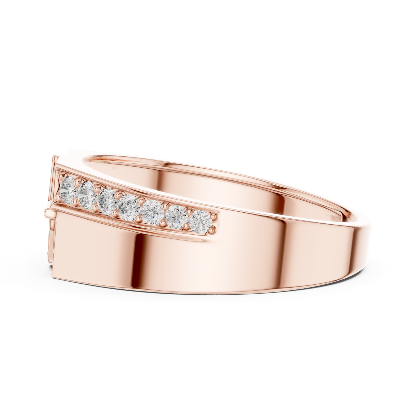 Gold Ring LR-01 (35), Rose Gold, view 3