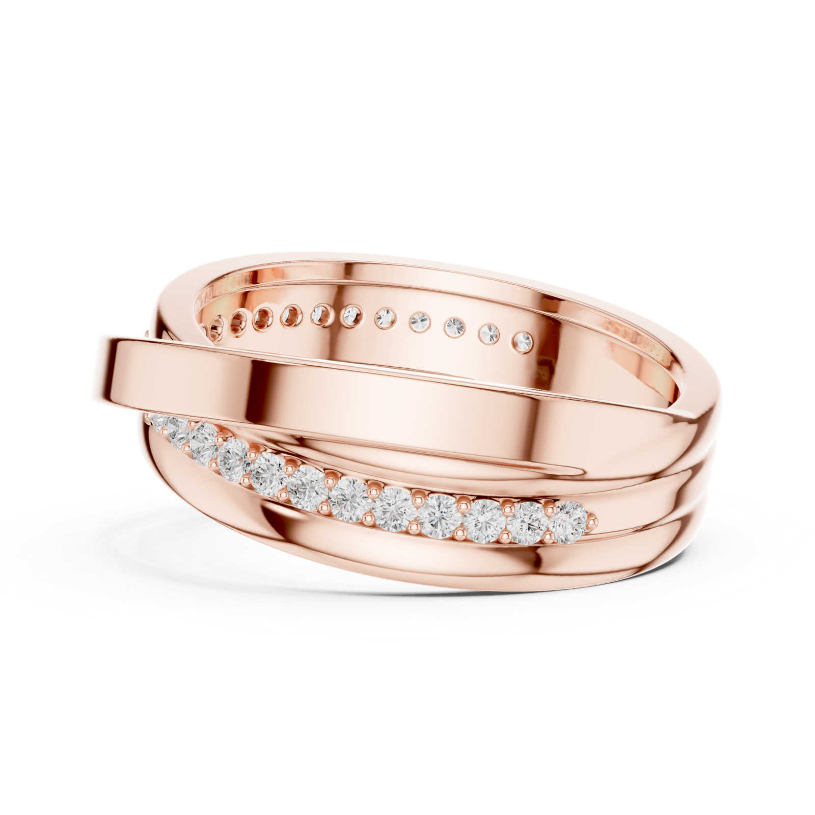 Gold Ring SBMR(41), Rose Gold, view 3