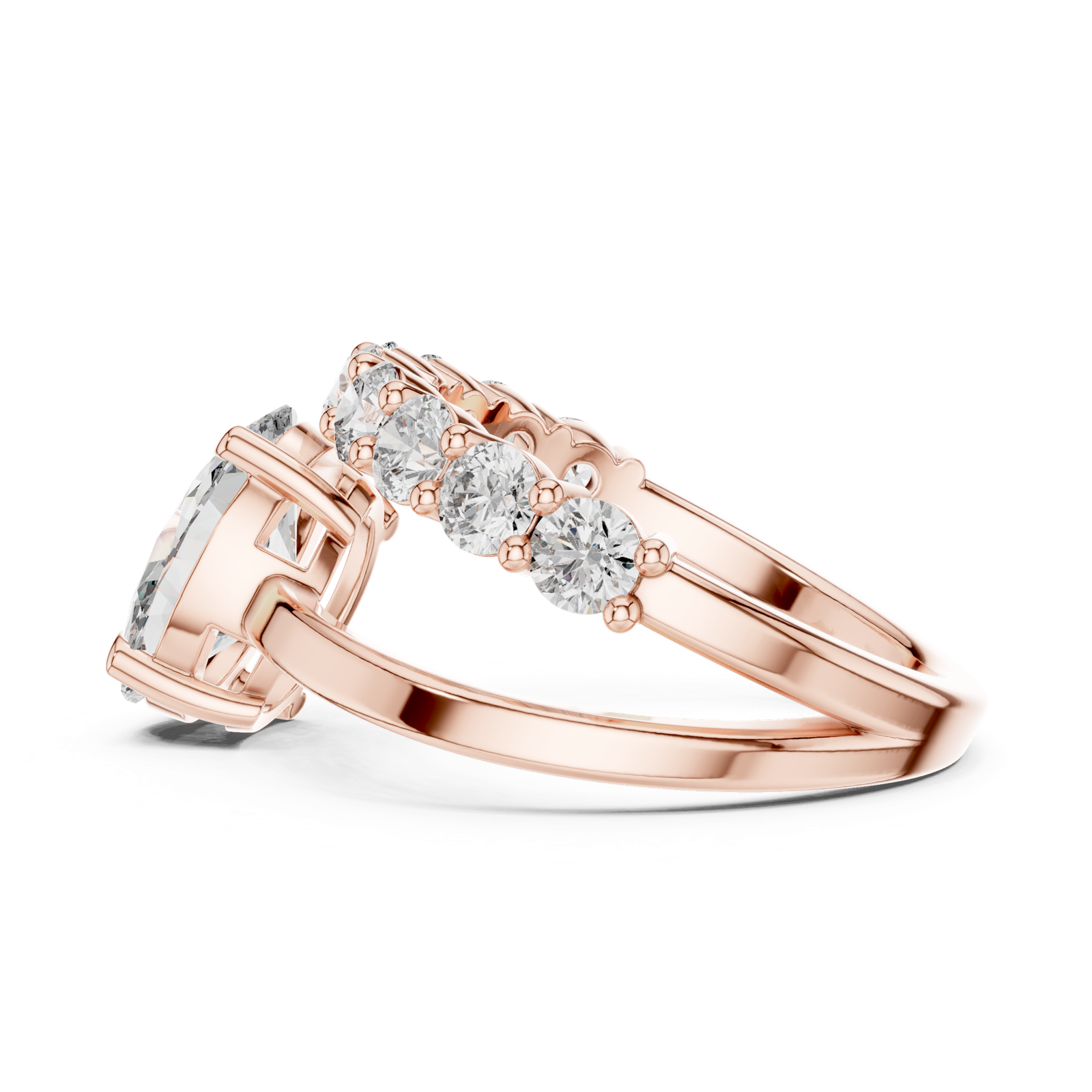 Gold Pendant 9-10015L_27, Rose Gold, view 3