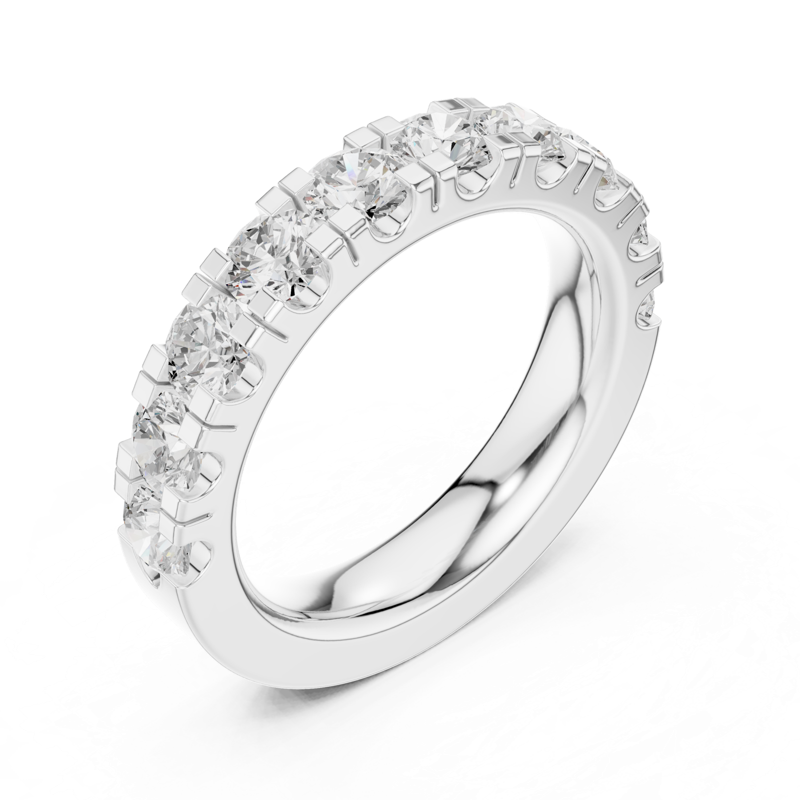 Gold Ring DDLR-601, White Gold, view 2