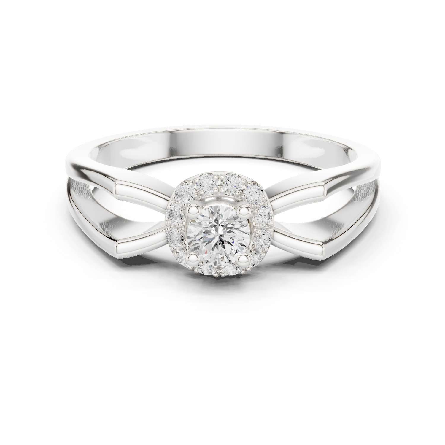 Gold Ring DDLR-837, White Gold