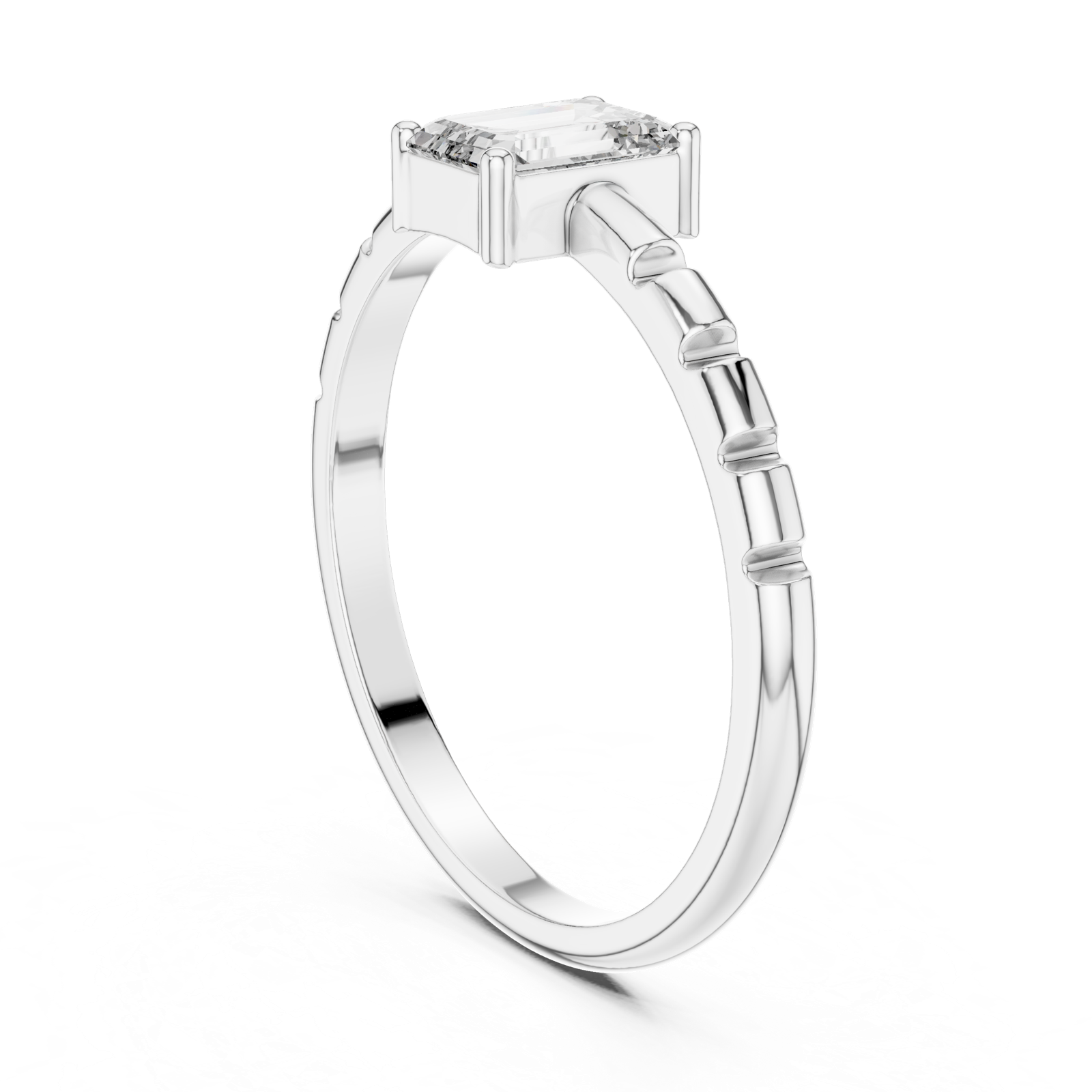 Gold Ring ALR-171, White Gold