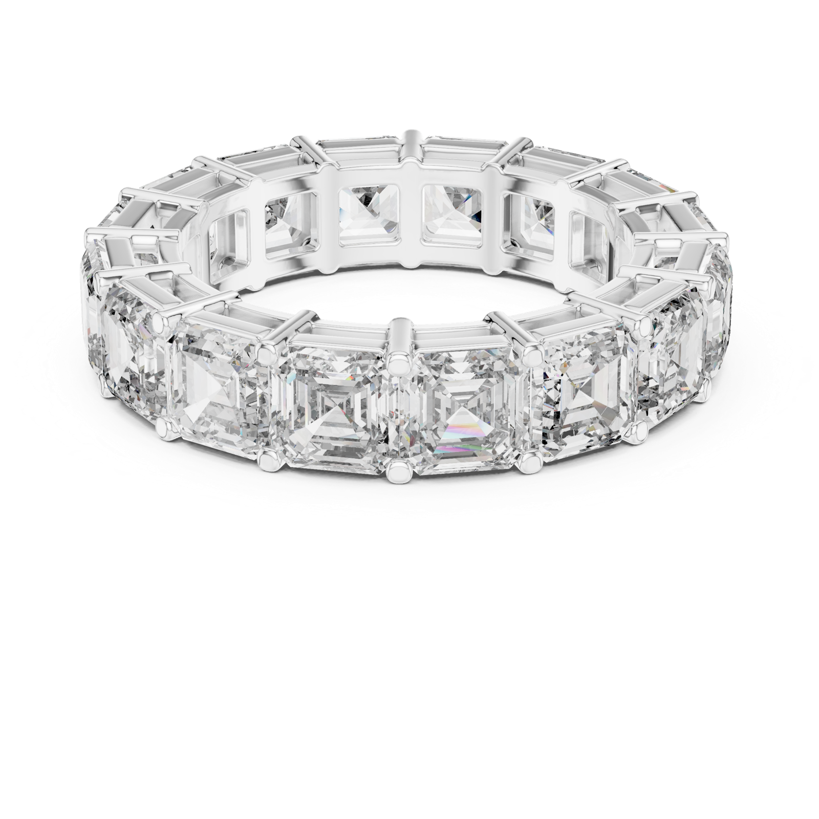 Gold Ring DDLR-209, White Gold, view 4