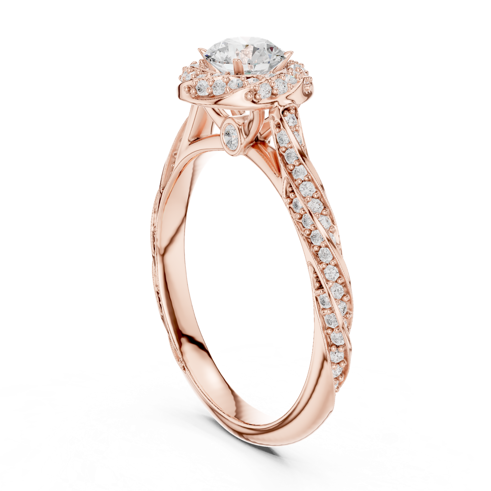 Gold Ring LR-0260, Rose Gold