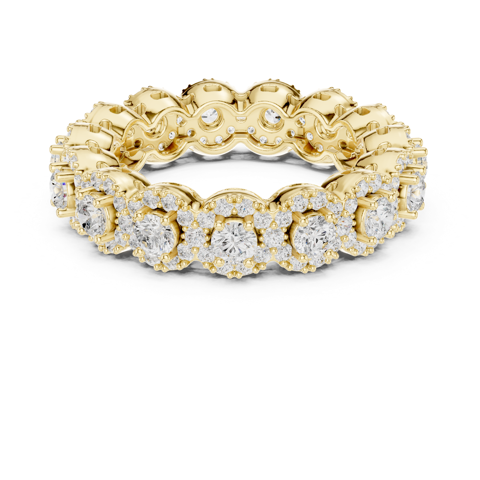Gold Ring DDLR-307, Yellow Gold, view 4