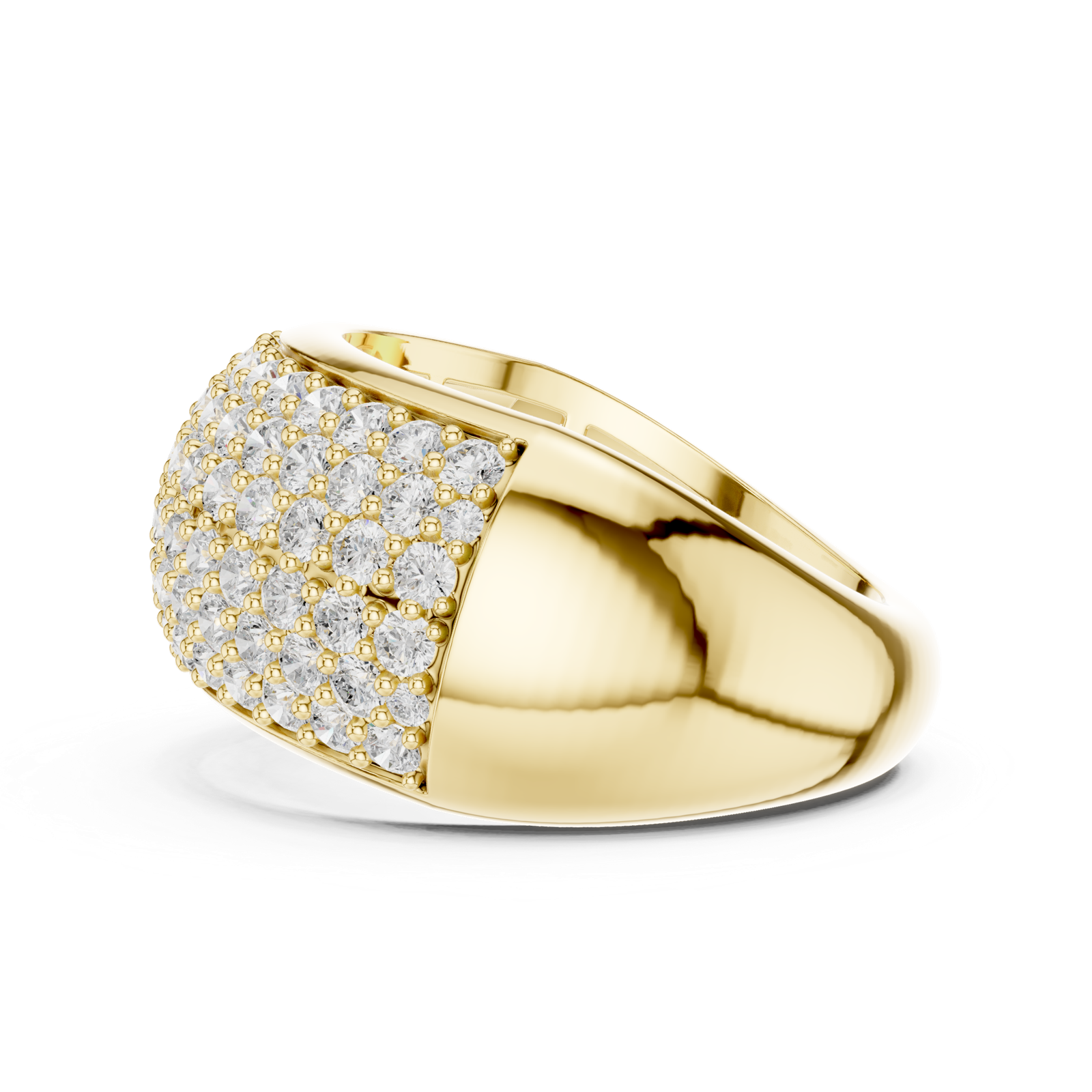 Gold Ring DDLR-316, Yellow Gold, view 3