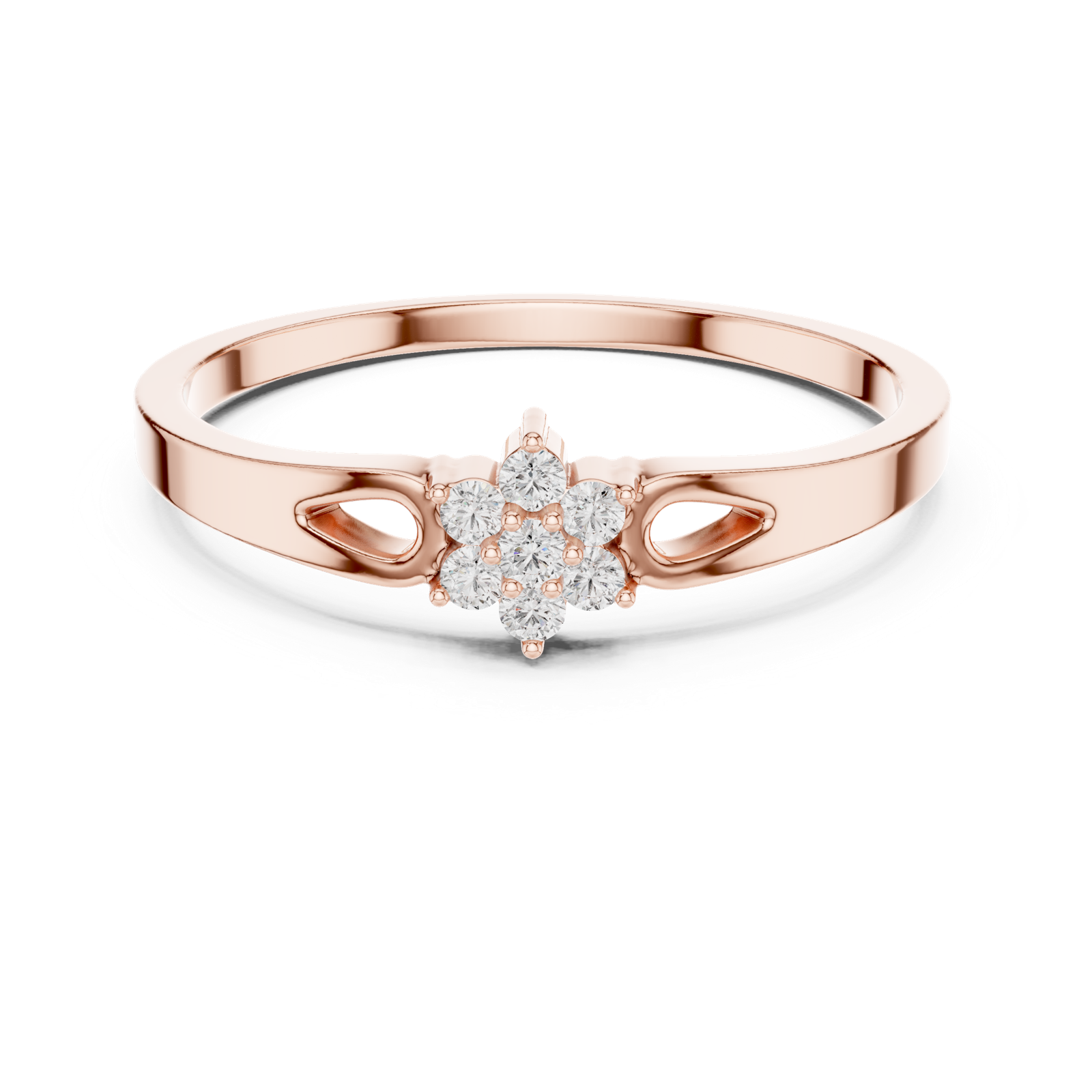 Gold Ring 1 (180), Rose Gold, view 4