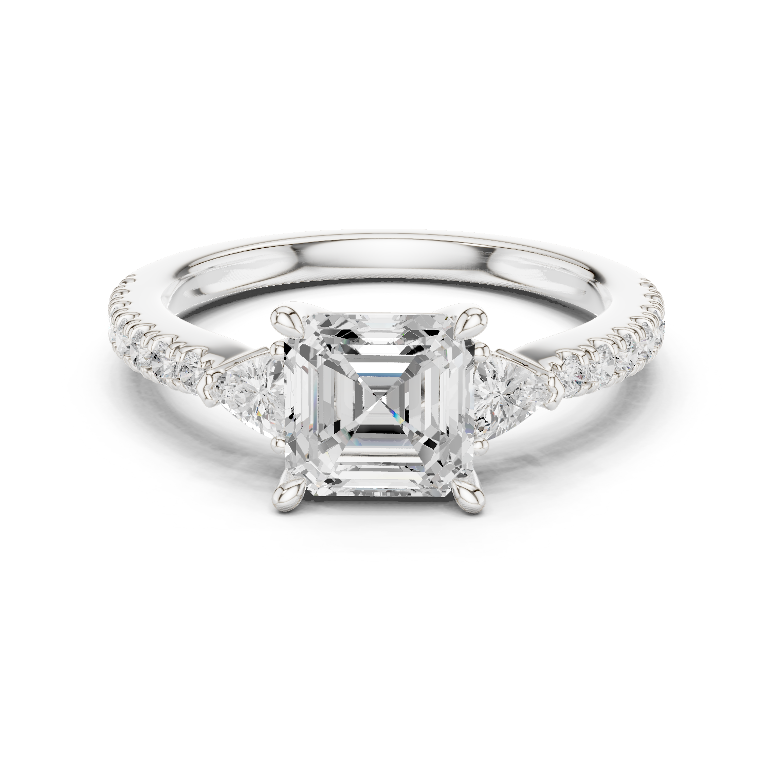 Gold Ring DDLR-856, White Gold