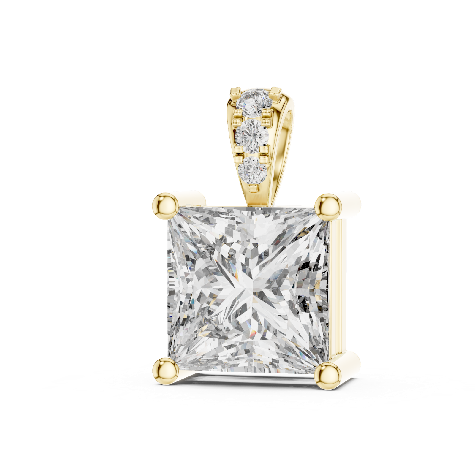 Gold Pendant PND-0004, Yellow Gold, view 2