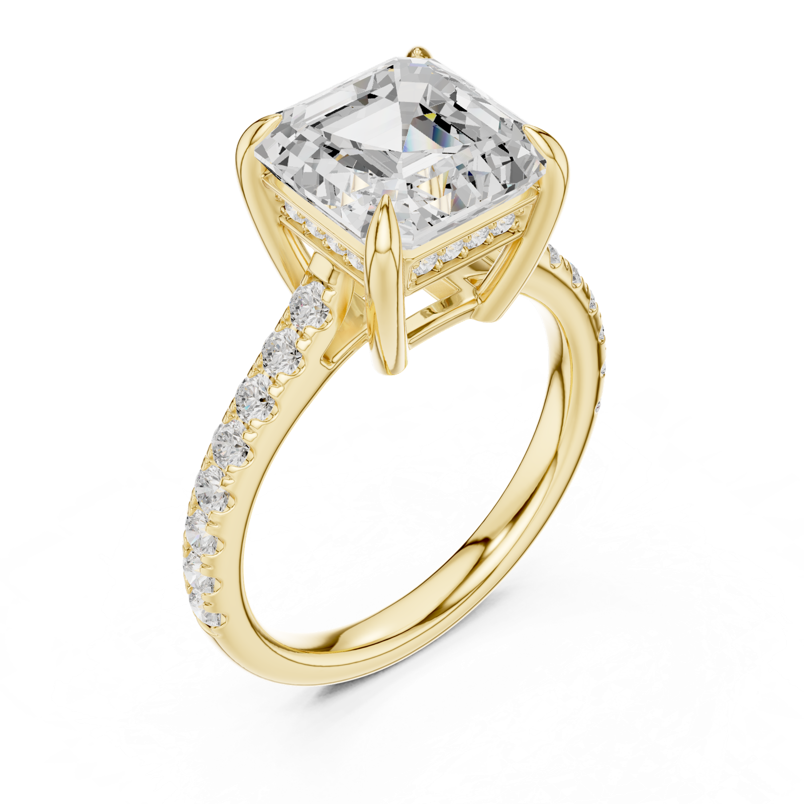 Gold Ring DDLR-1031, Yellow Gold, view 2