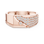 Gold Ring LR-01 (27), Rose Gold, view 4
