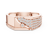Gold Ring LR-01 (27), Rose Gold, view 4