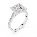 Gold Ring DDLR-154, White Gold, view 2