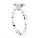 Gold Jewelry L36-6, Emerald center stone, White Gold, view 1