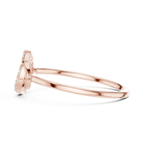 Gold Ring HLR-201, Rose Gold, view 3