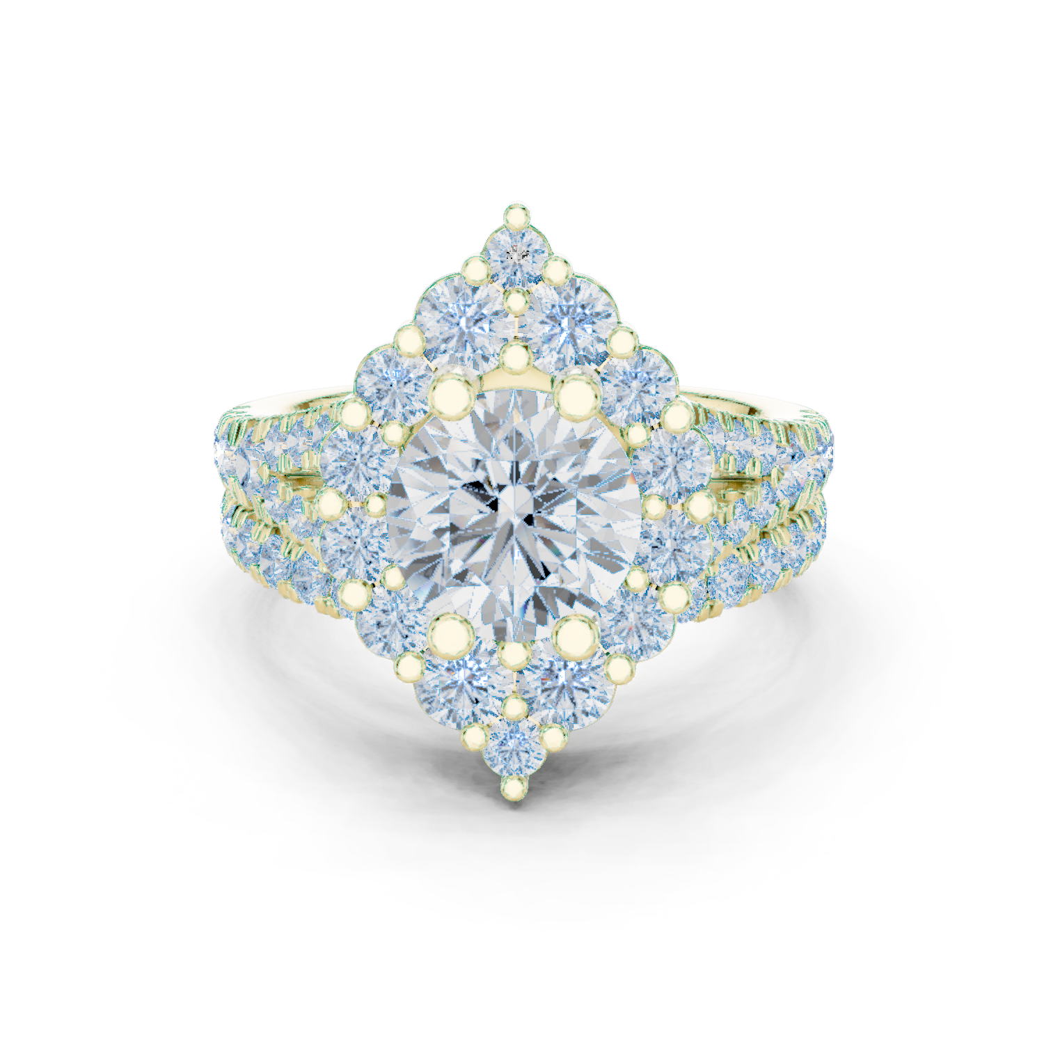 Gold Ring DDLR-297, Yellow Gold