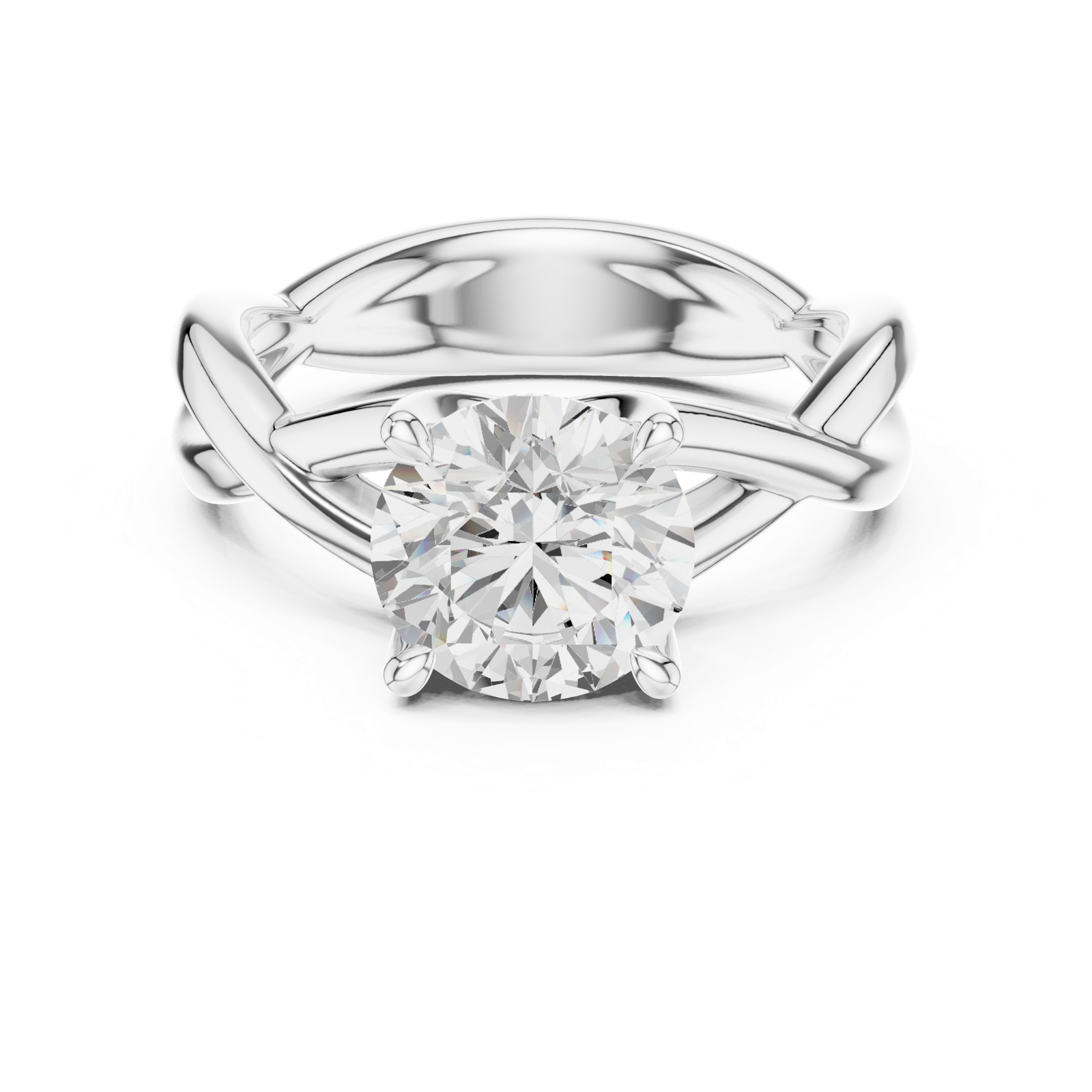 Gold Ring DDLR-872, White Gold, view 4