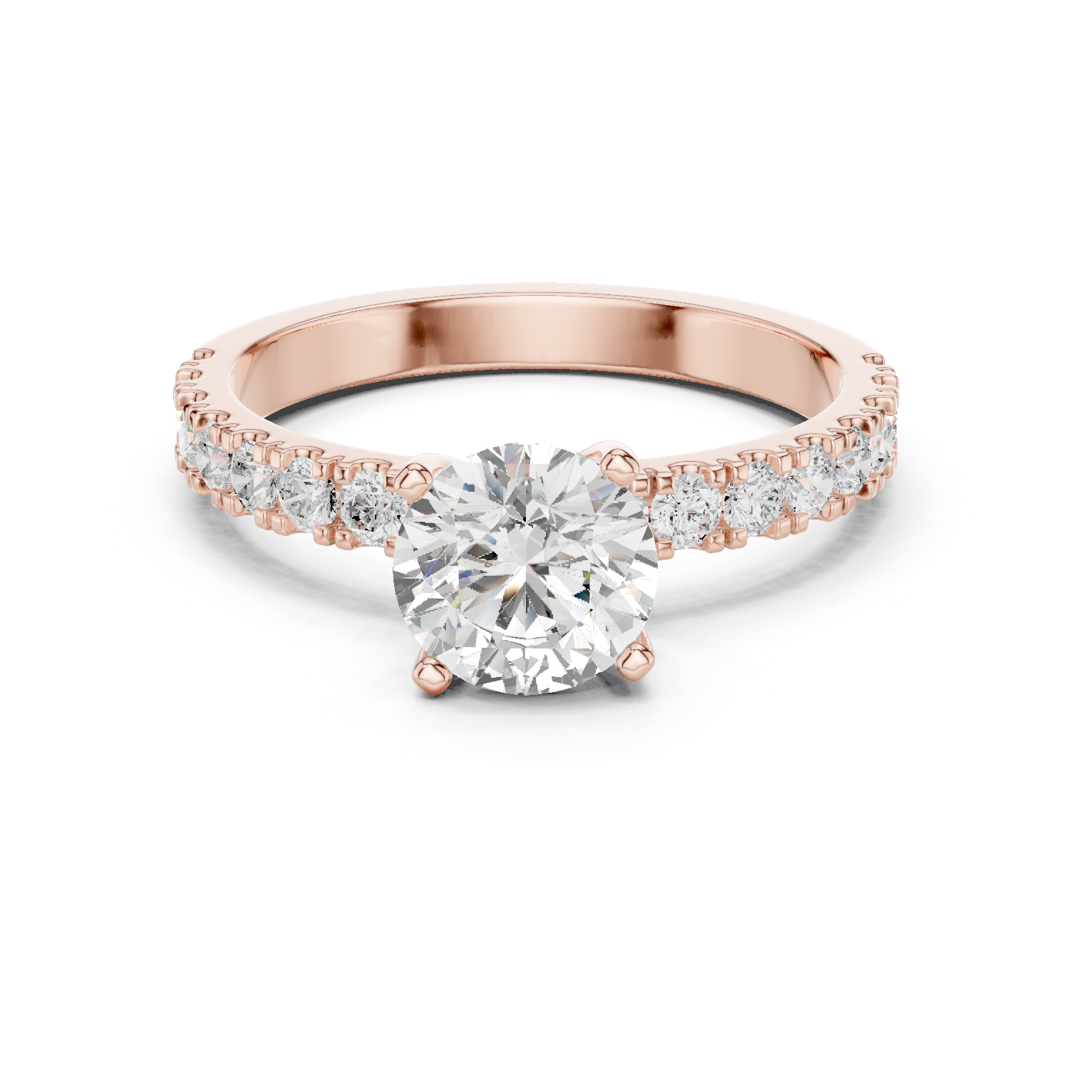 Gold Ring DDLR-1097, Rose Gold