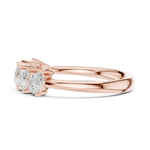 Gold Ring DDLR-580, Rose Gold, view 3