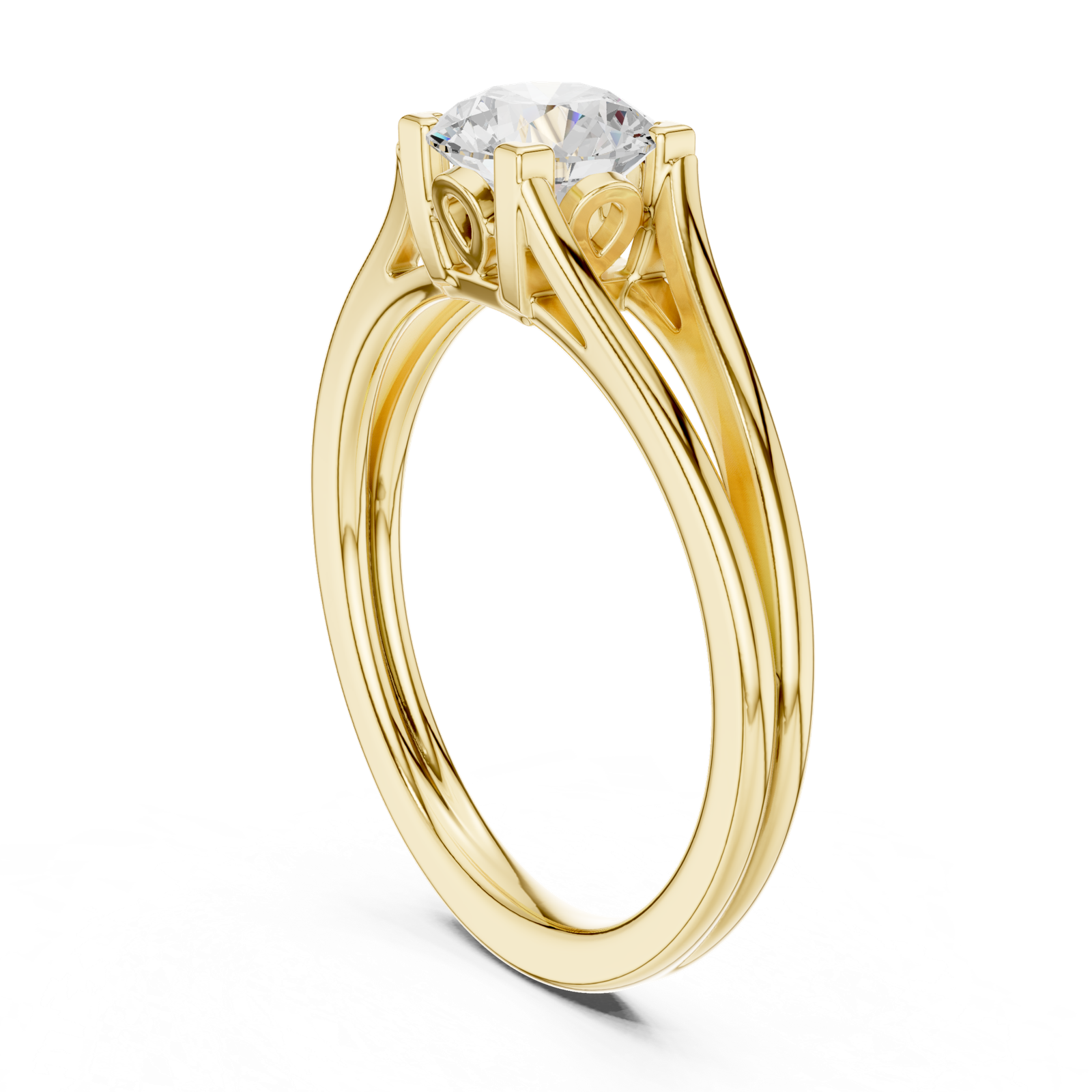 Gold Ring DDLR-544, Yellow Gold, view 1