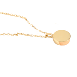 Cremation Urn Coin Necklace - 14K or 18K Real Gold Jewelry, Personalized Ash Holder Charm