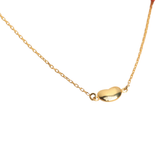 Purnebu Dainty Heart Pendant - 14K or 18K Puffy Gold Pendant for Holding Urn Ash