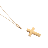 Cross Necklace - 14K or 18K Personalized Cremation Urn Ashes Necklace with Cross Pendant