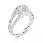 Gold Ring DDLR-682, White Gold, view 2