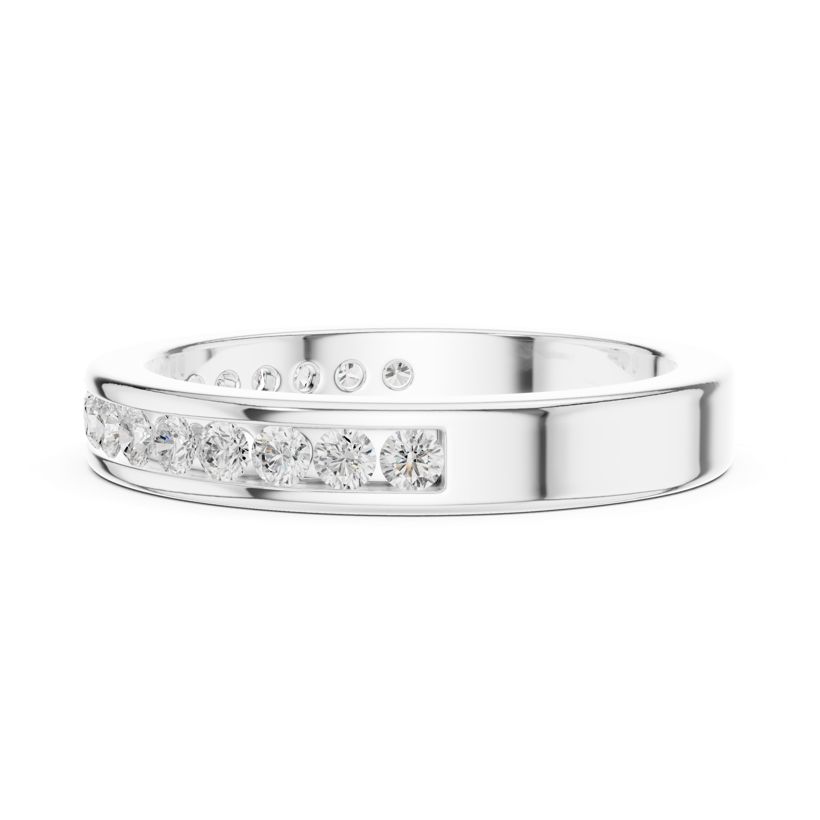 Gold Ring DDLR-437, White Gold, view 3