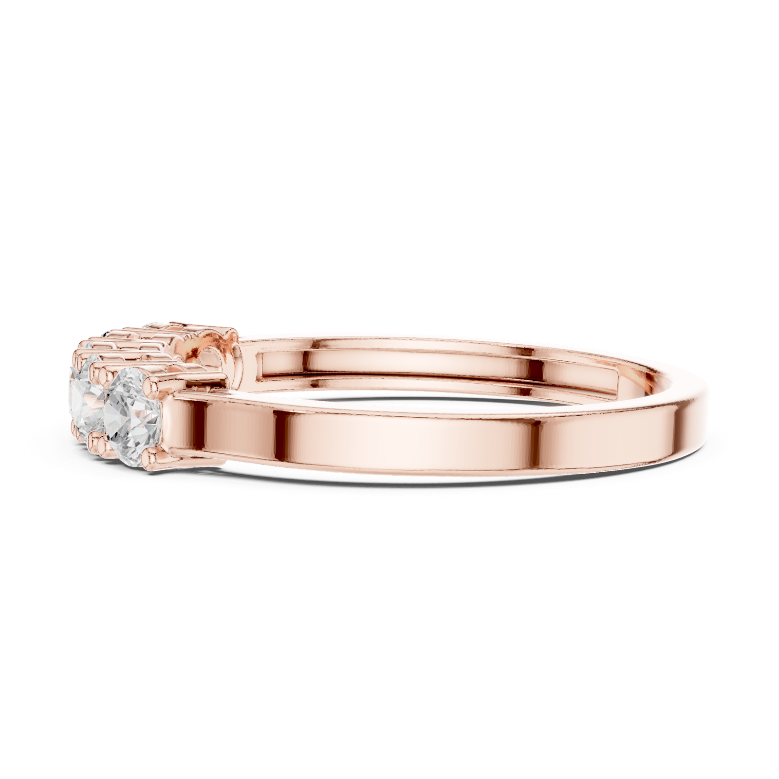 Gold Ring JLR-18, Rose Gold, view 3