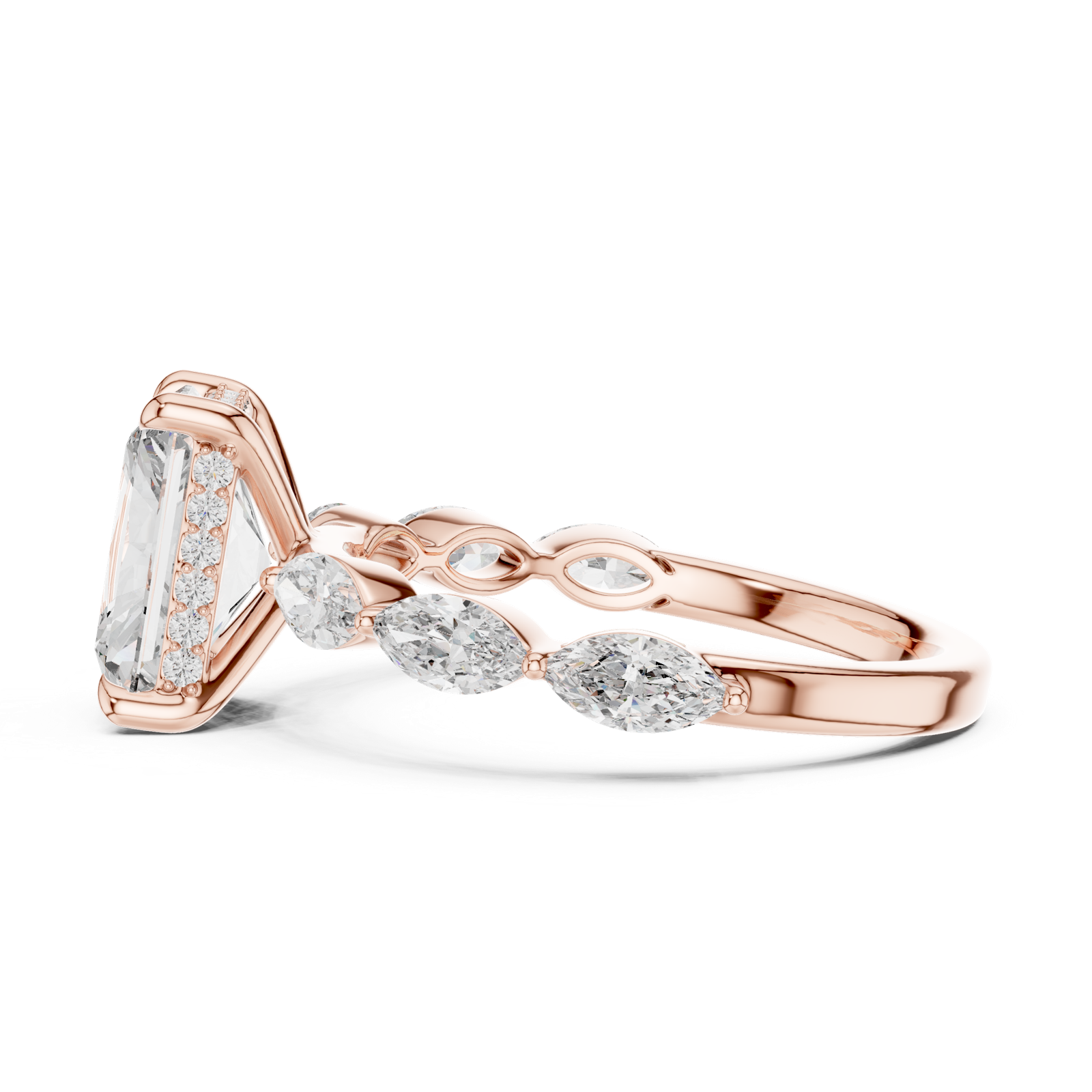 Gold Pendant 9-10006L_02, Rose Gold, view 3