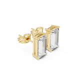 Gold Earrings SBER(1), Yellow Gold, view 1