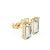 Gold Earrings SBER(1), Yellow Gold, view 1