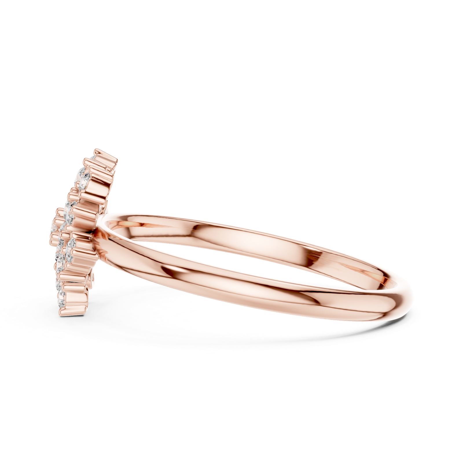 Gold Ring 1 (276), Rose Gold, view 3
