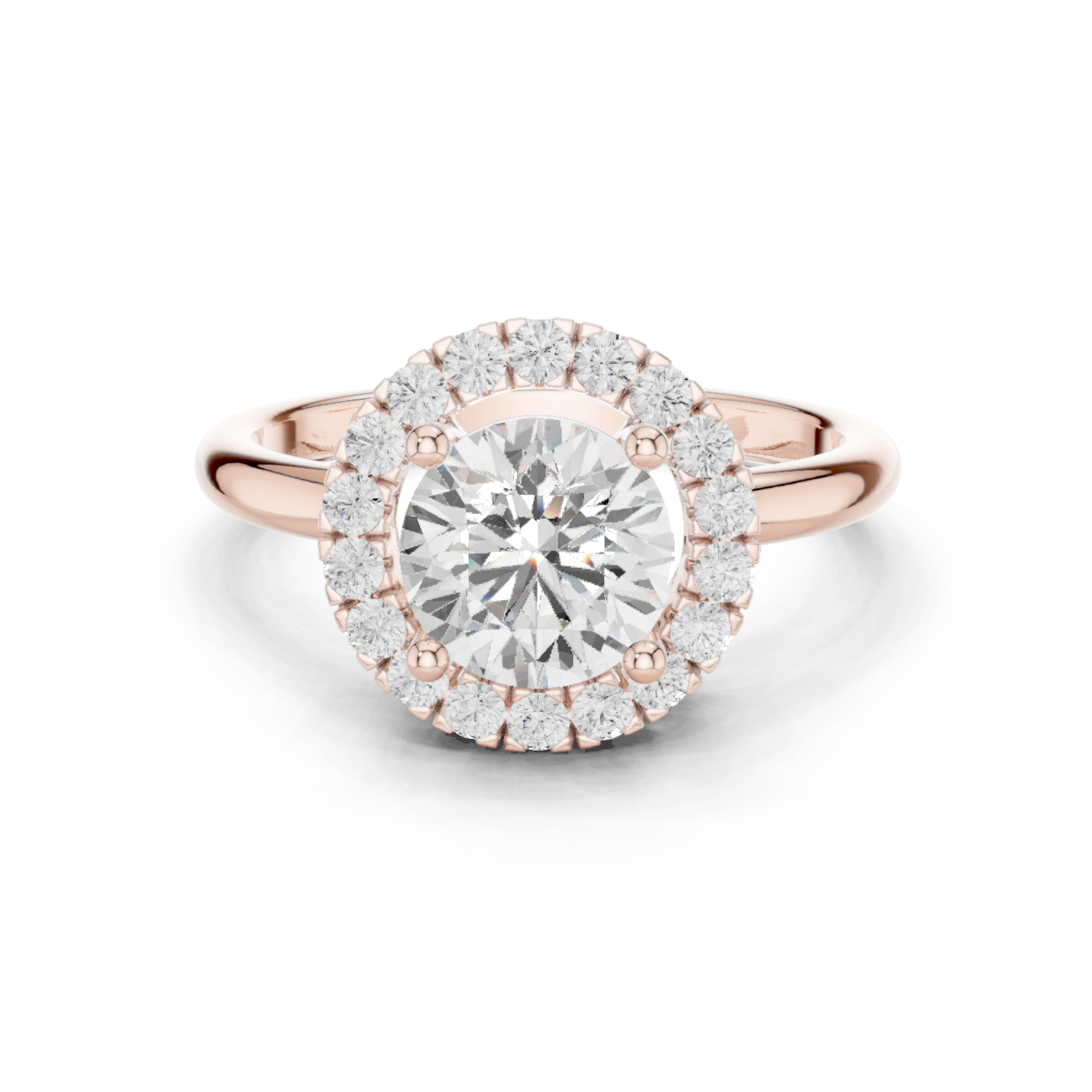 Gold Ring DDLR-687, Rose Gold