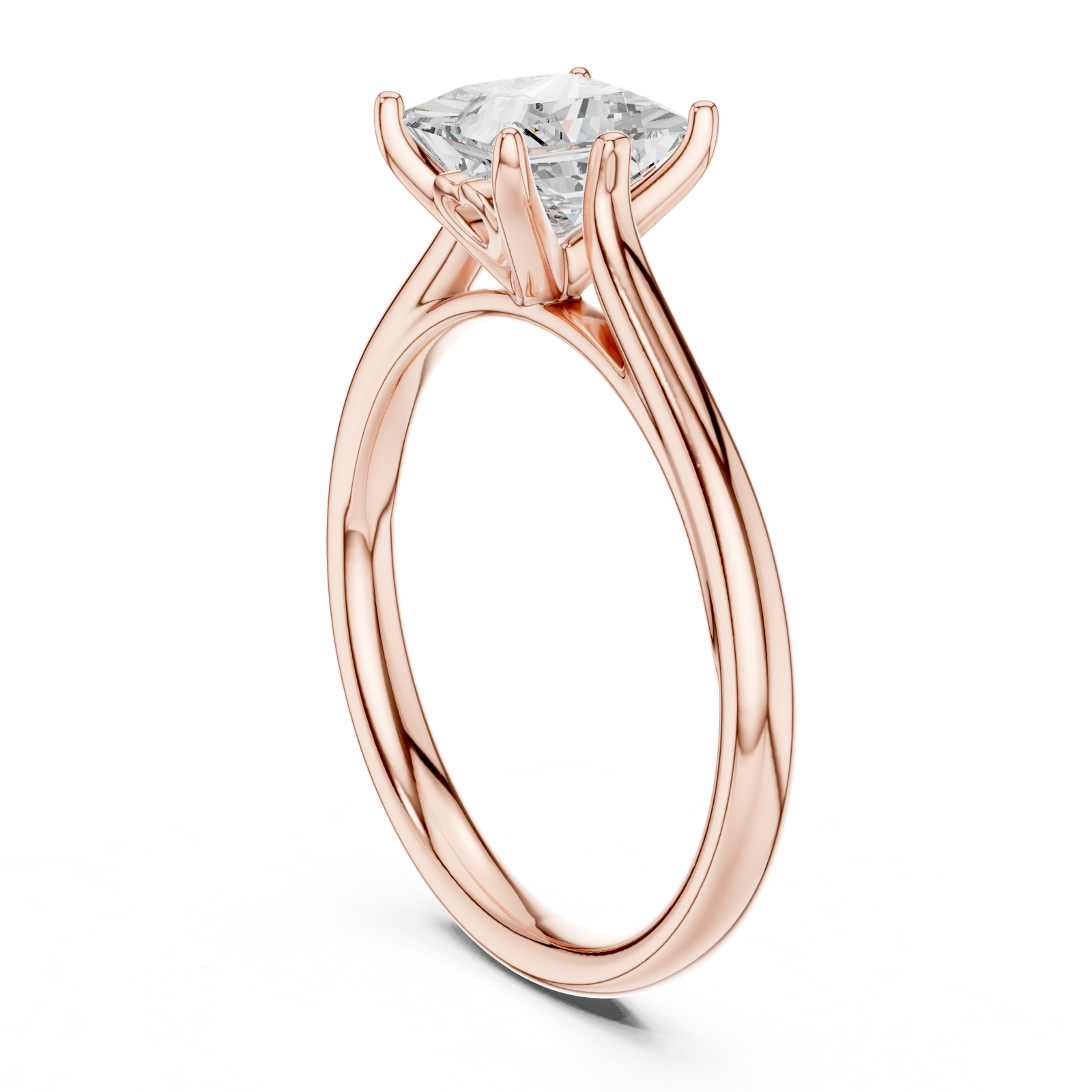 Gold Ring DDLR-798, Rose Gold, view 1