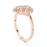 Gold Ring DR-6274, Rose Gold, view 1