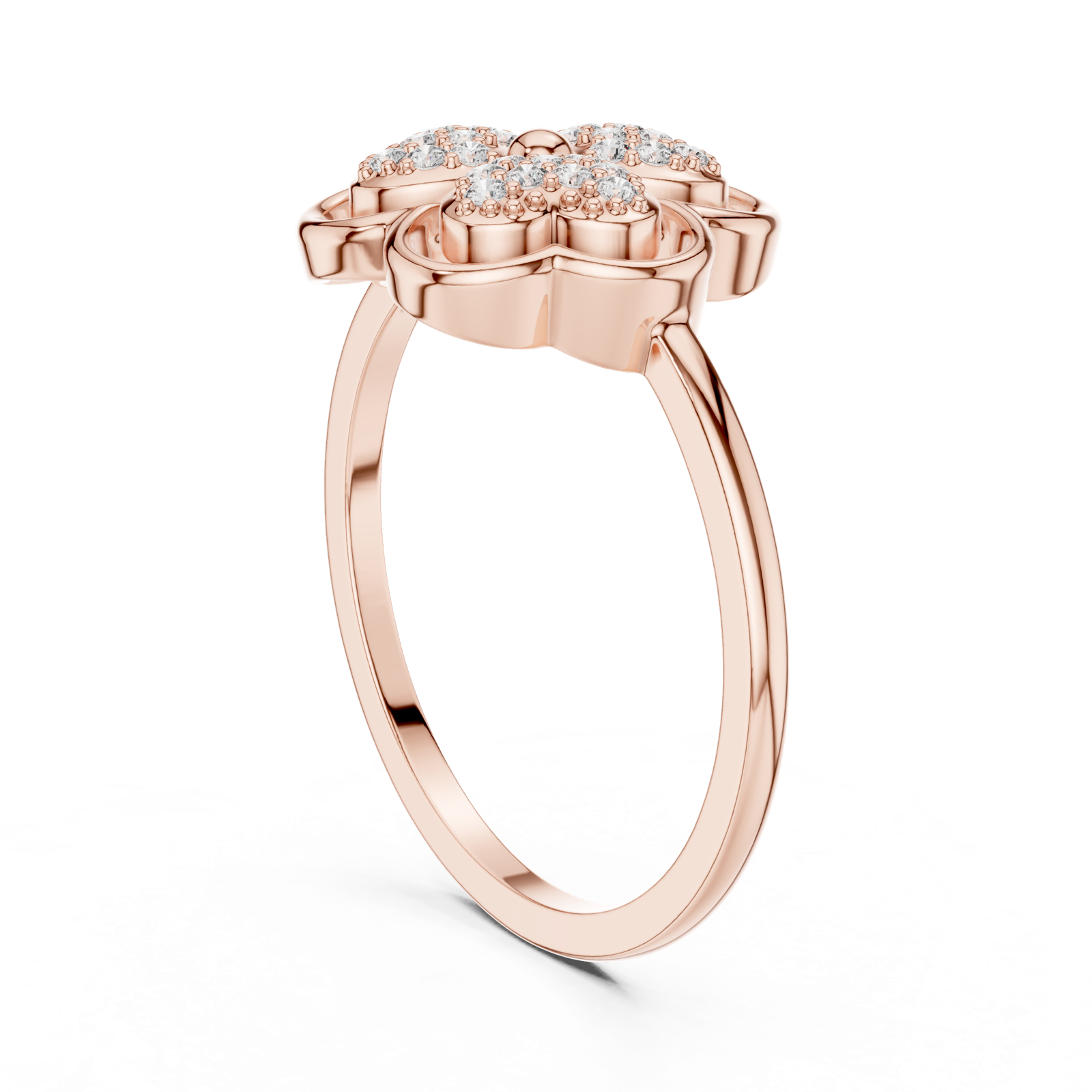 Gold Ring DR-6274, Rose Gold, view 1