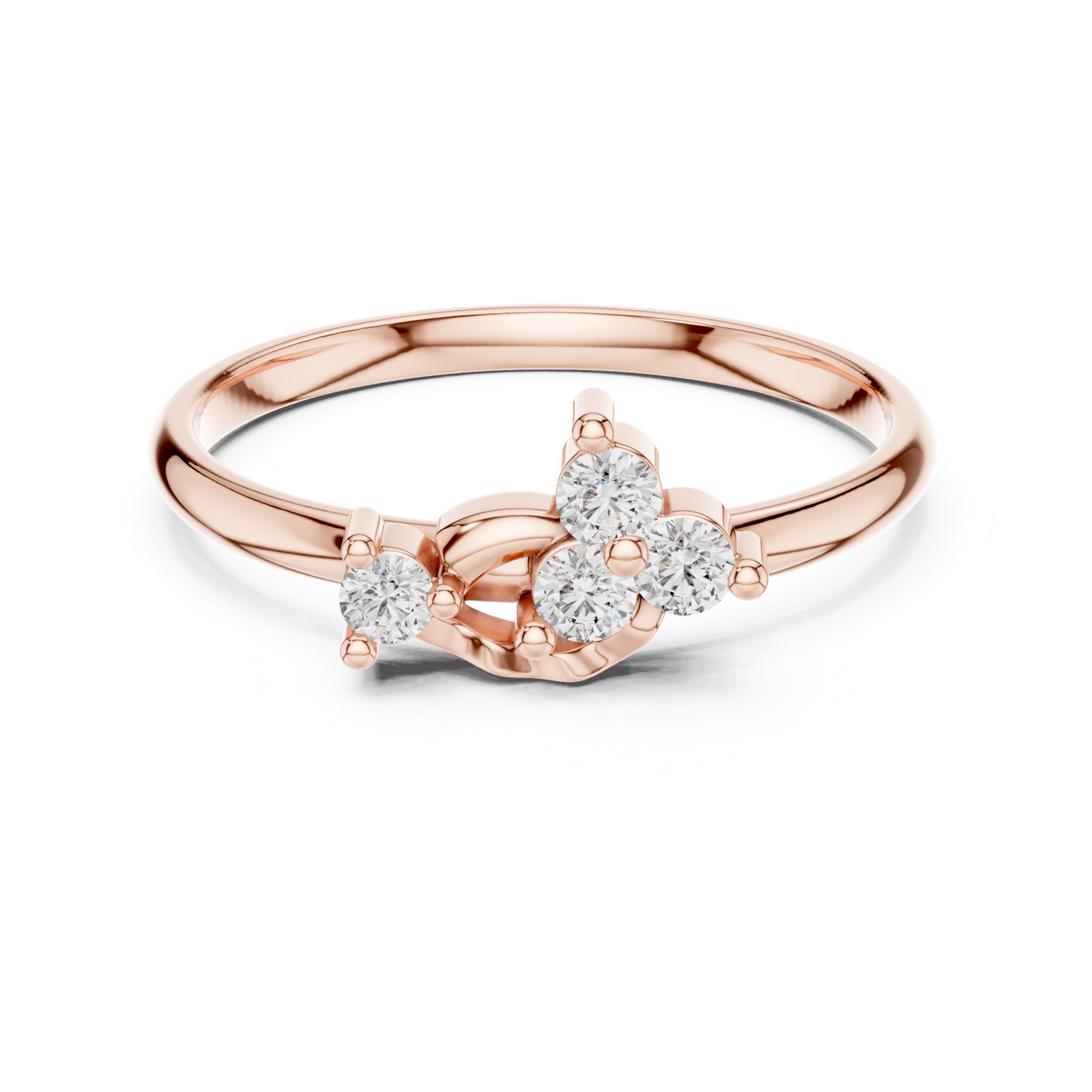 Gold Ring 1 (451), Rose Gold, view 4