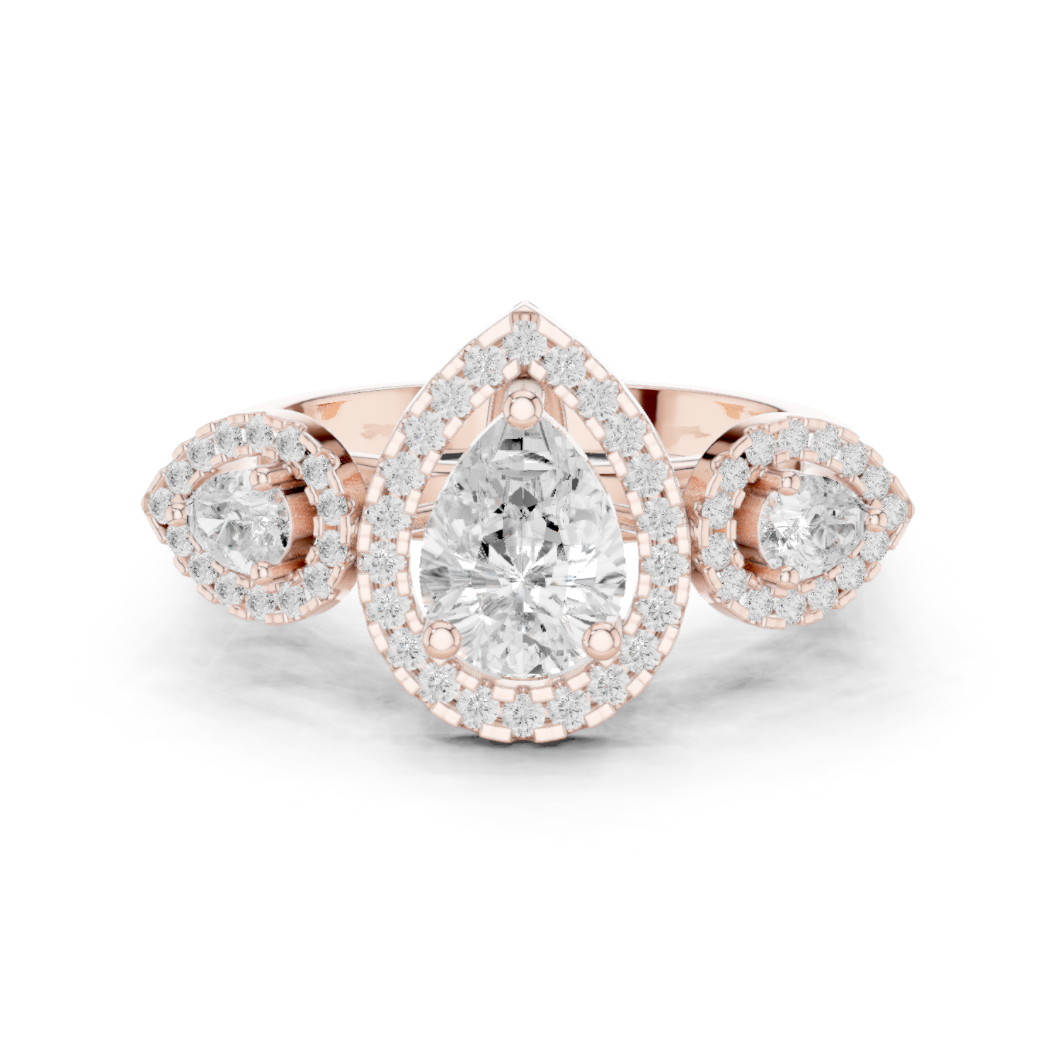 Gold Ring DDLR-317, Rose Gold