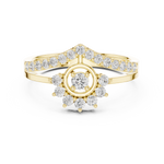 Gold Ring ALR-159, Yellow Gold, view 4